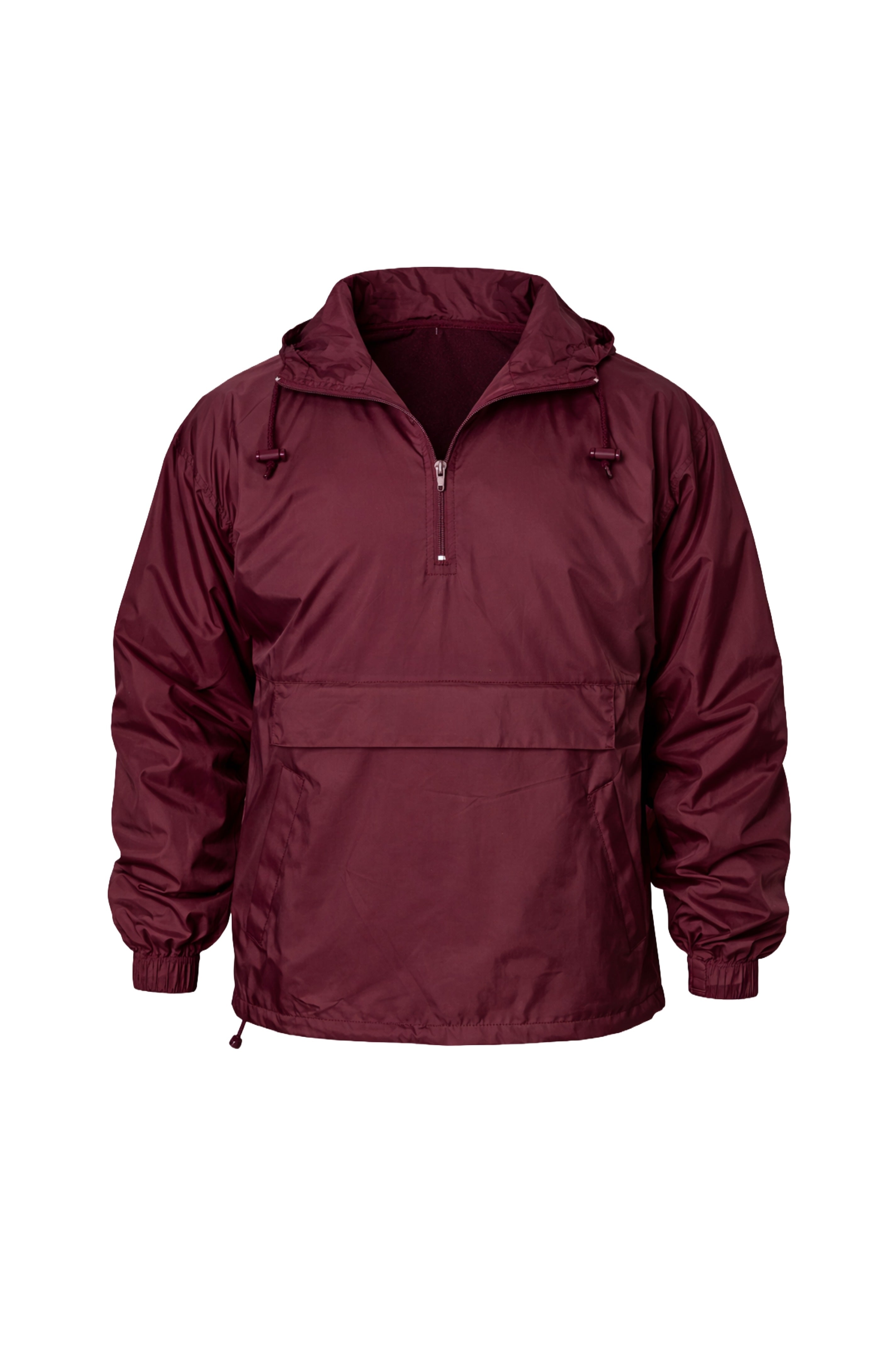 2200 “Jacket in Pouch” Pullover Windbreaker - Burgundy