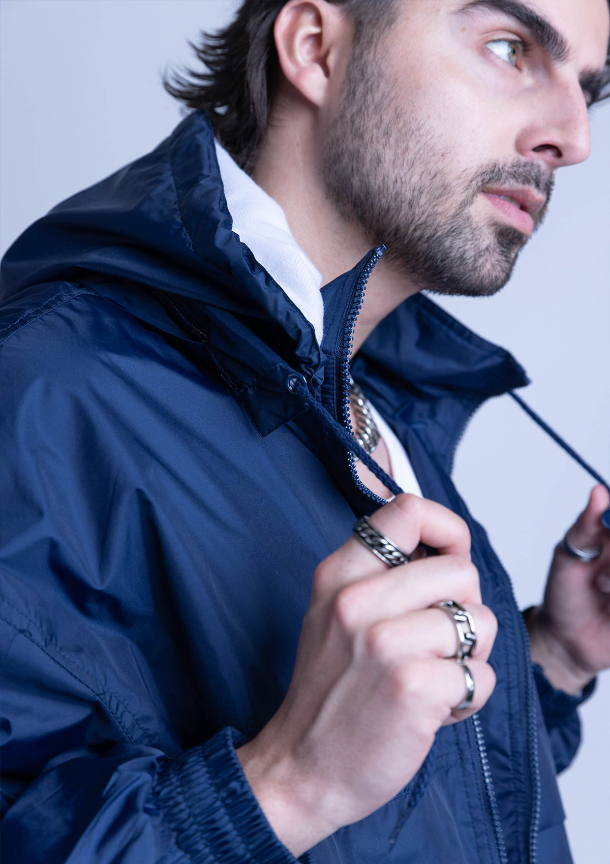 2300T Unisex Full Zipper Taffeta Nylon Tracksuit Jacket