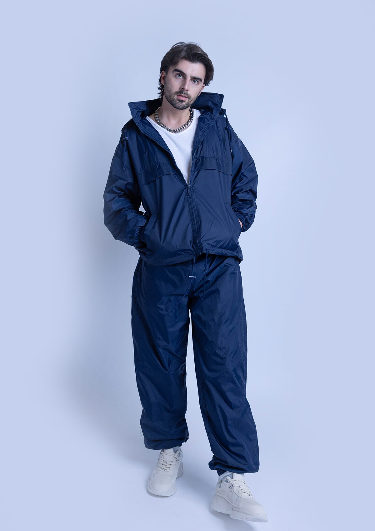 2300T Unisex Full Zipper Taffeta Nylon Tracksuit Jacket