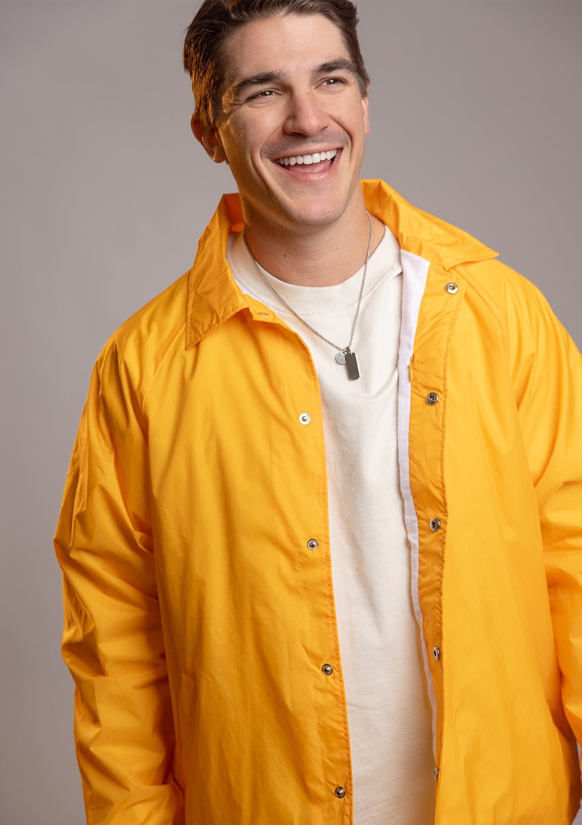 3203 100% Water Resistant Nylon Coaches Jacket