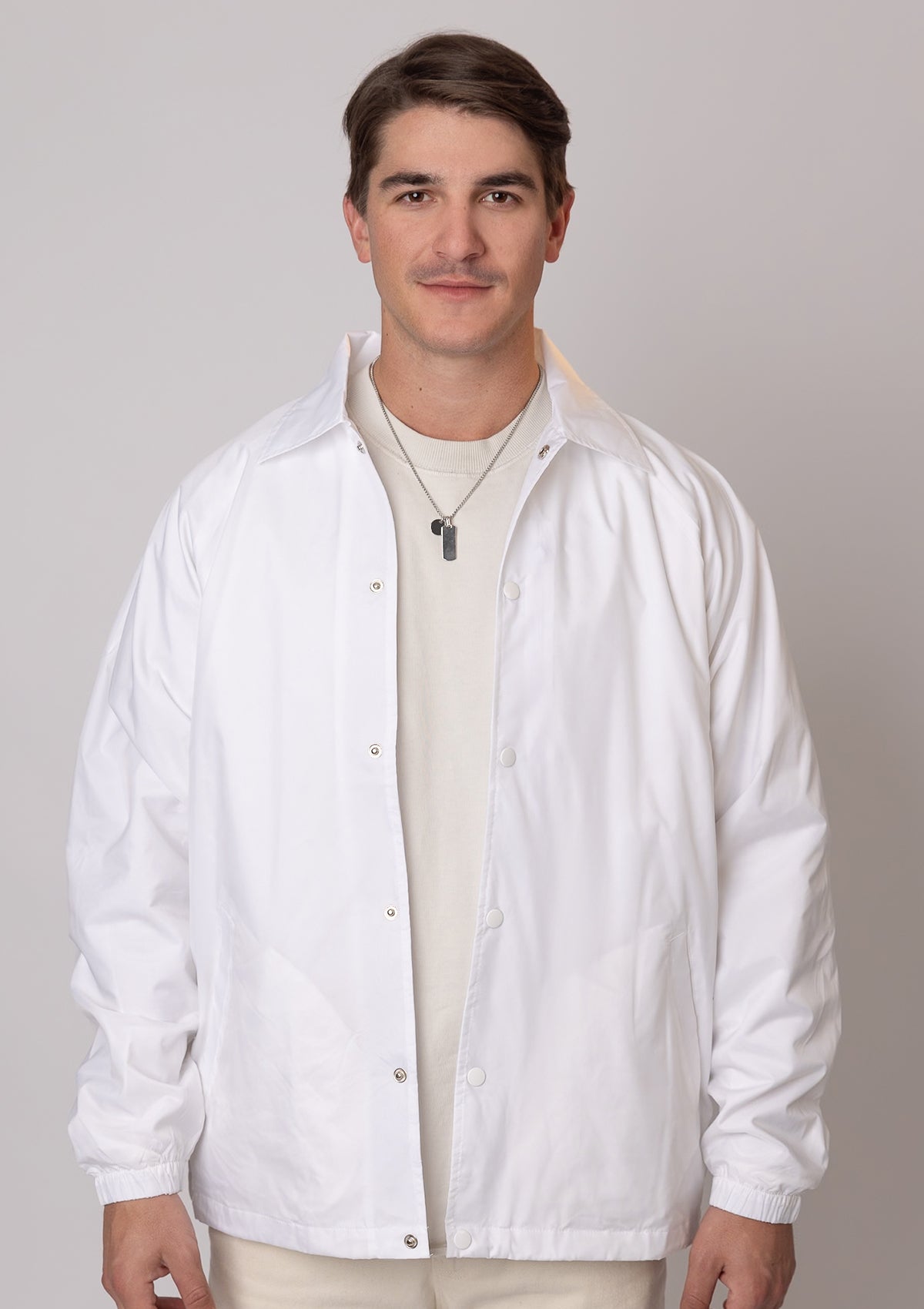 3203 100% Water Resistant Nylon Coaches Jacket