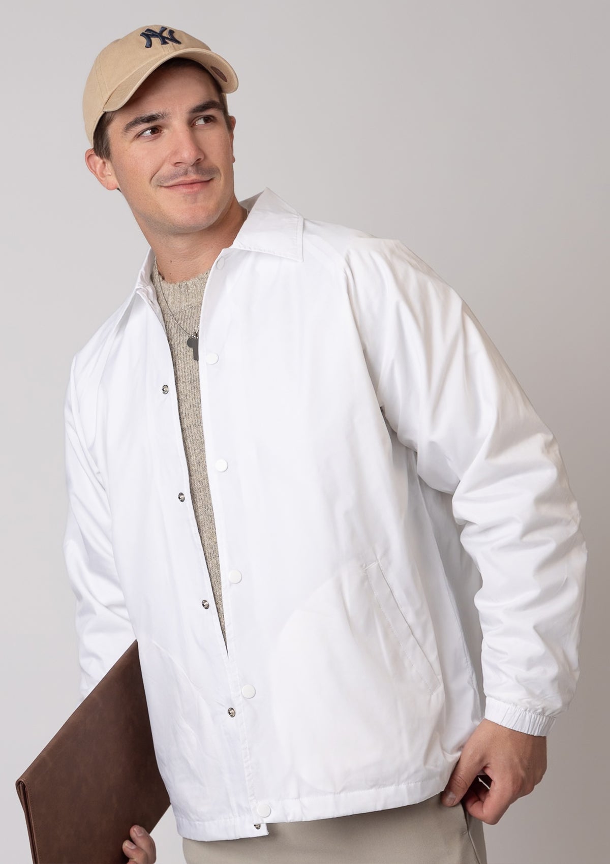 3203 100% Water Resistant Nylon Coaches Jacket