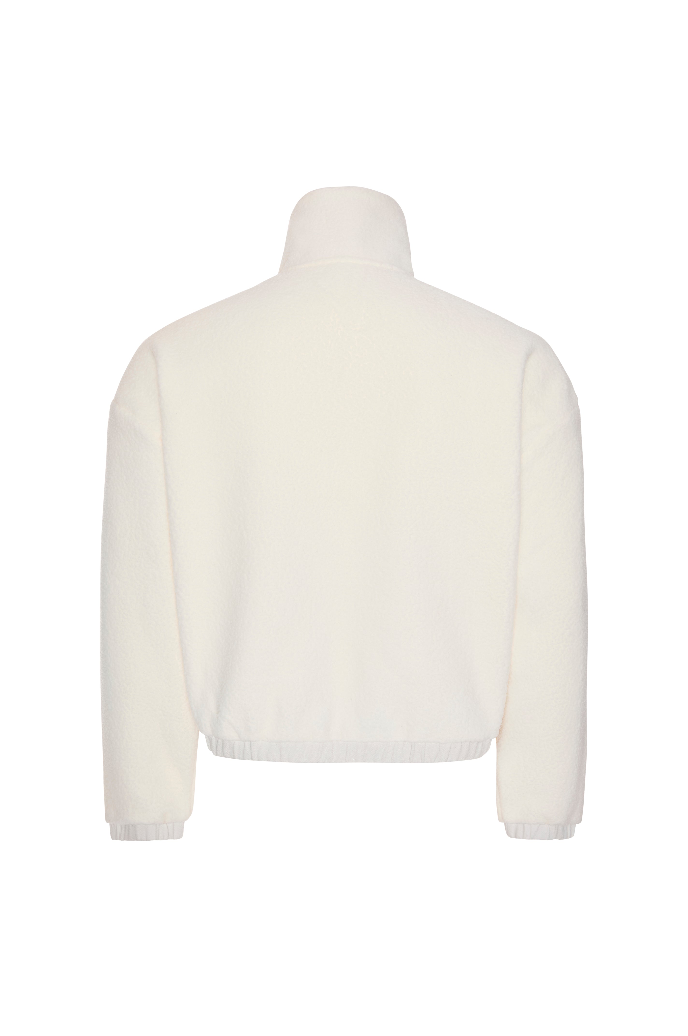 6203 EcoLuxe Women's Full Zipper Sherpa Fleece Crop Jacket