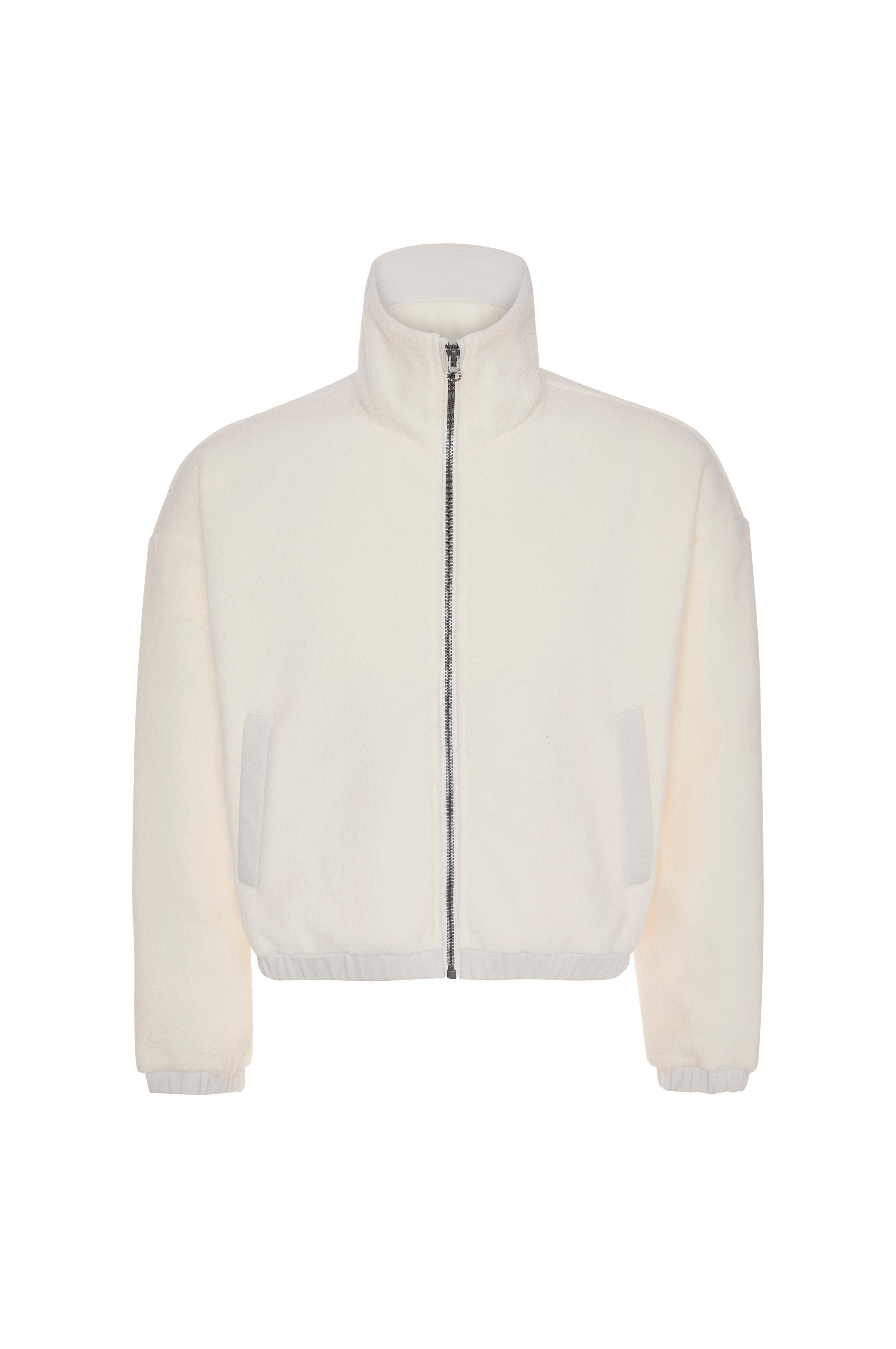 6203 EcoLuxe Women's Full Zipper Sherpa Fleece Crop Jacket