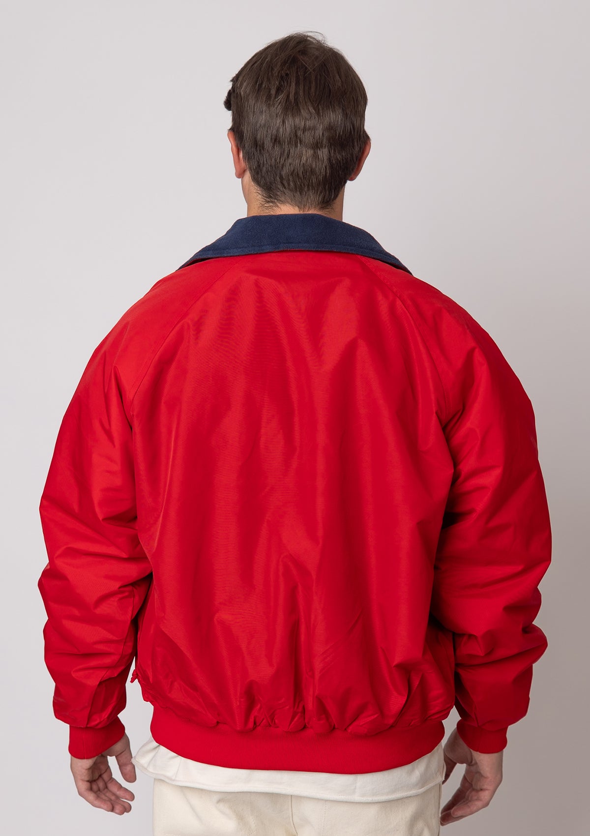 8800 Unisex Wind Proof Taslan Nylon Jacket - Red/Navy Blue