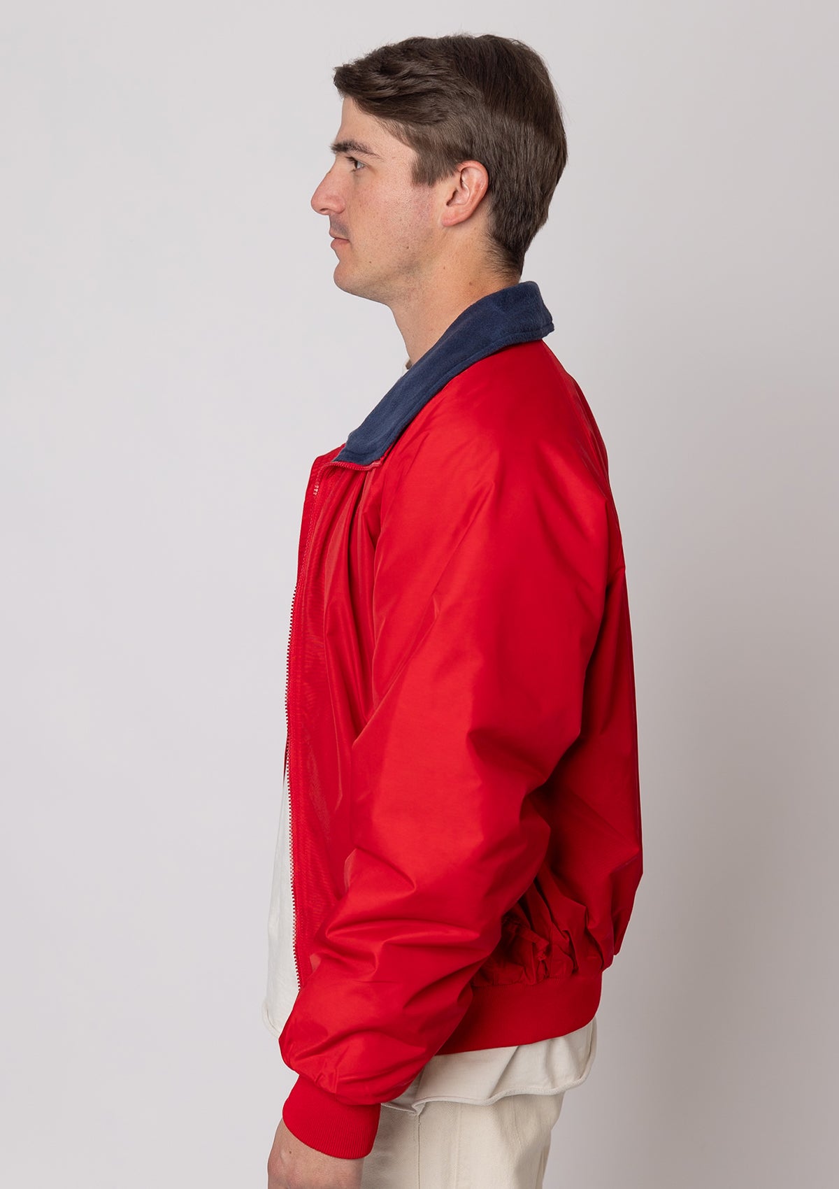 8800 Unisex Wind Proof Taslan Nylon Jacket - Red/Navy Blue