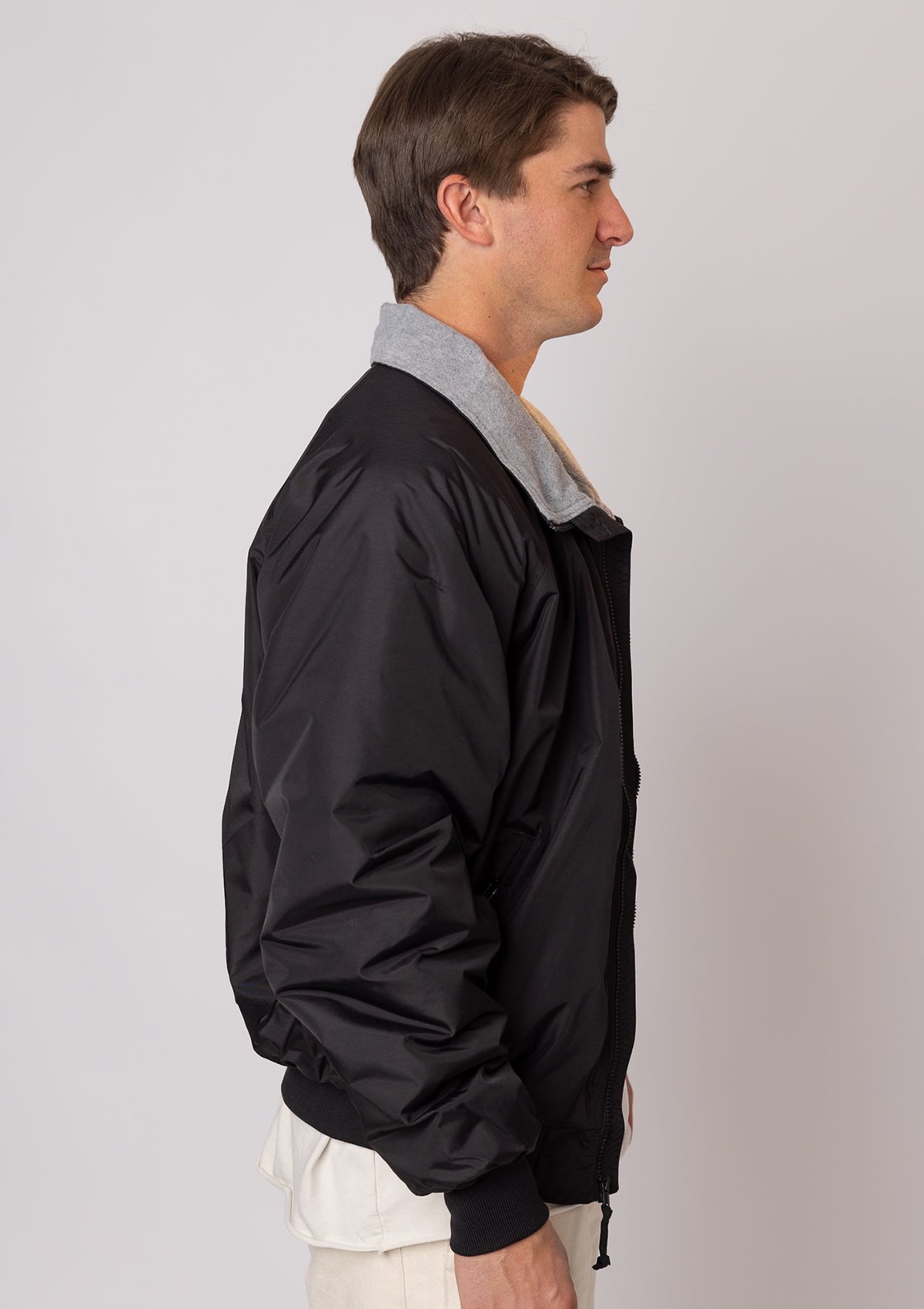 8800 Unisex Wind Proof Taslan Nylon Jacket - Black/Grey
