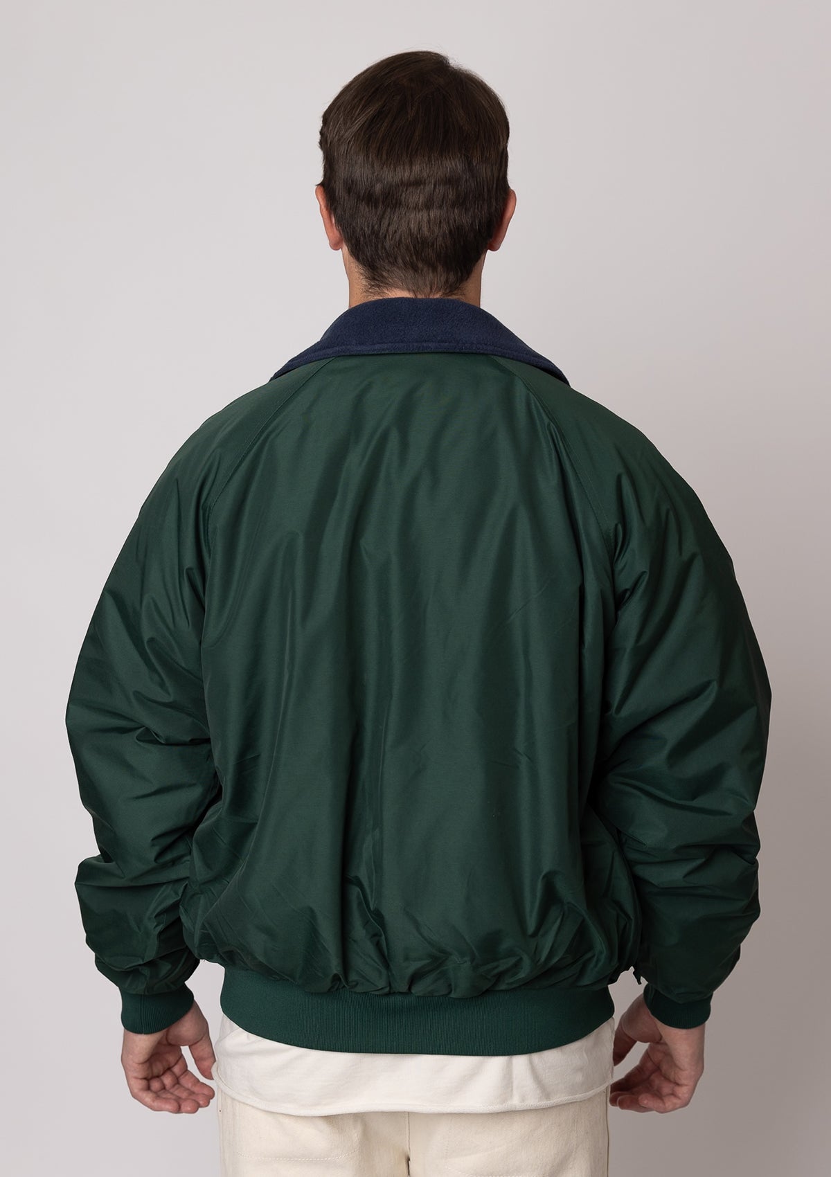 8800 Unisex Wind Proof Taslan Nylon Jacket - Hunter Green/Navy Blue