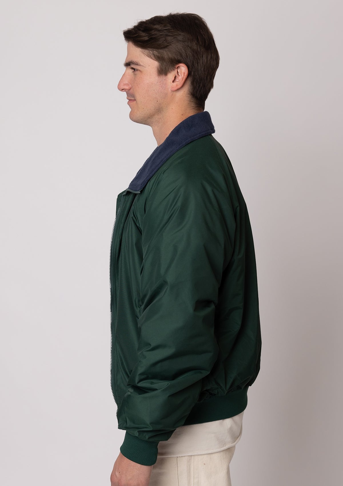 8800 Unisex Wind Proof Taslan Nylon Jacket - Hunter Green/Navy Blue