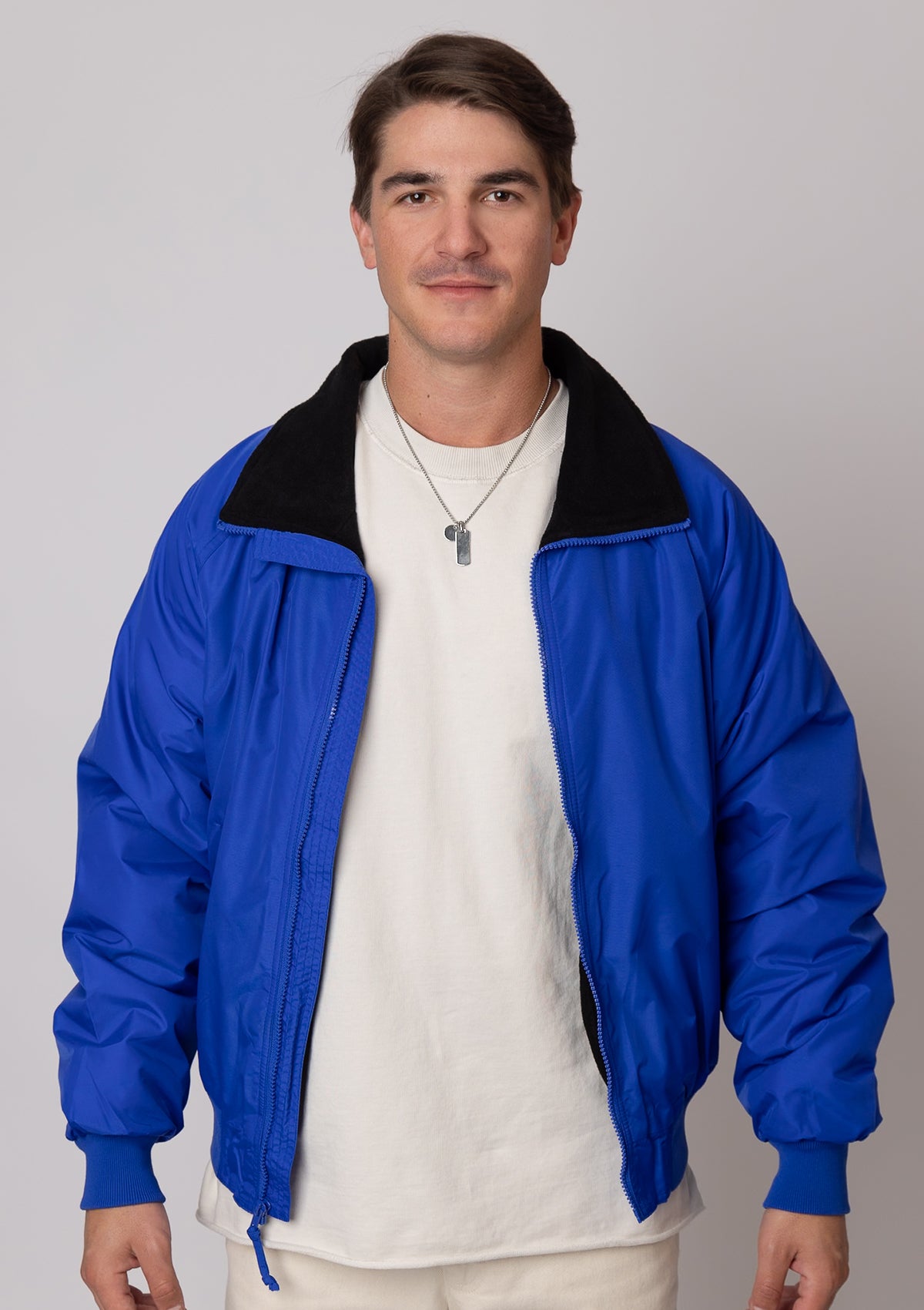 8800 Unisex Wind Proof Taslan Nylon Jacket - Royal Blue/Black
