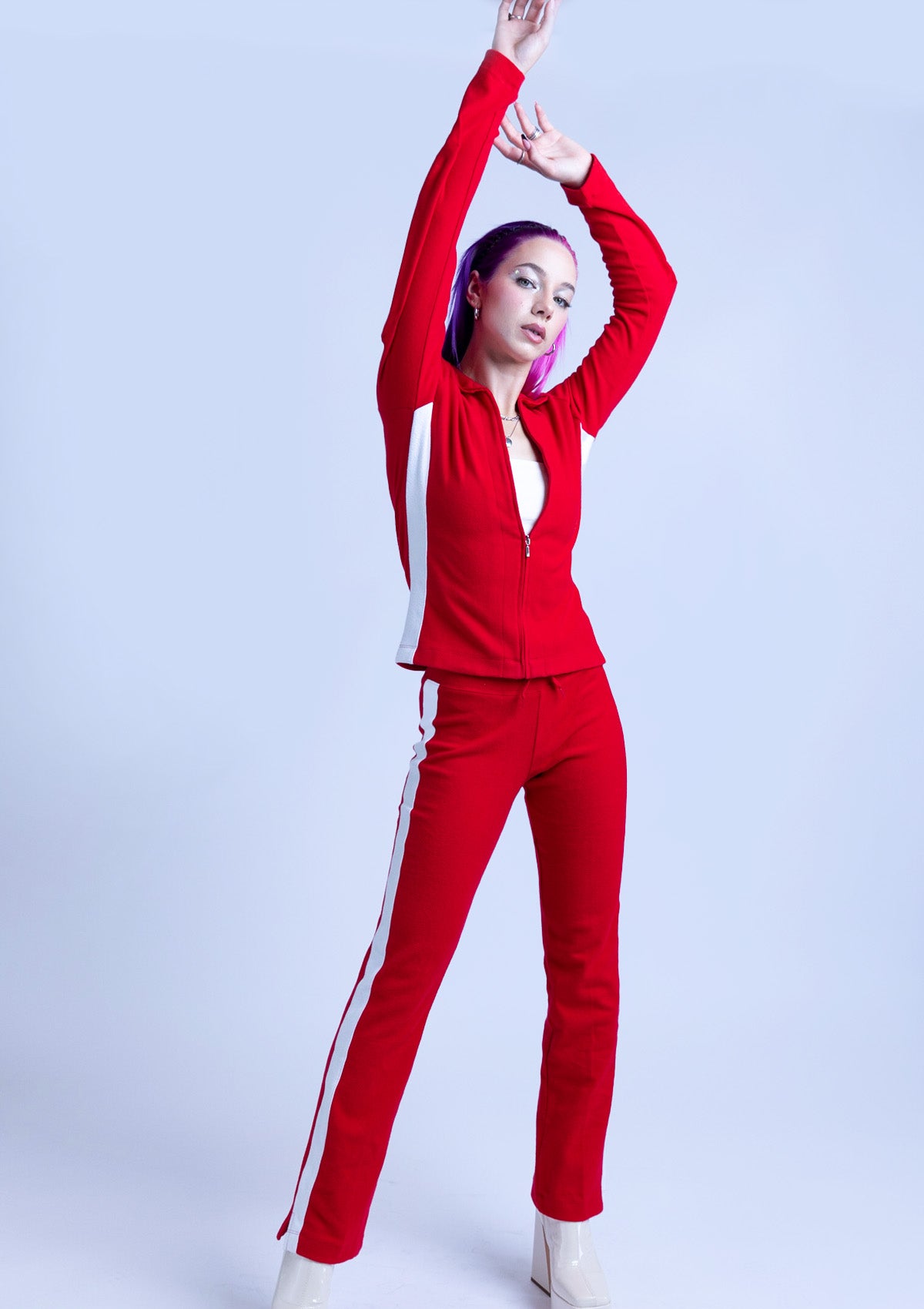 9800S Ladies Tracksuit - Red