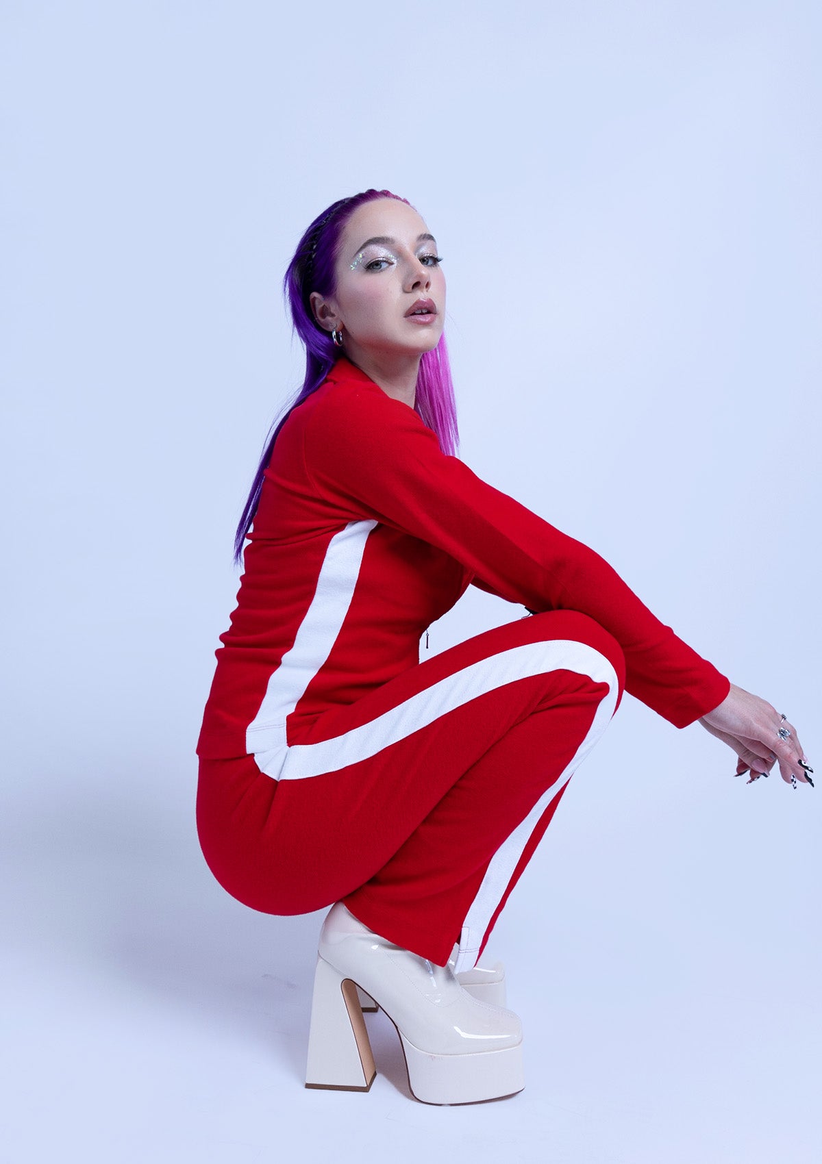 9800S Ladies Tracksuit - Red