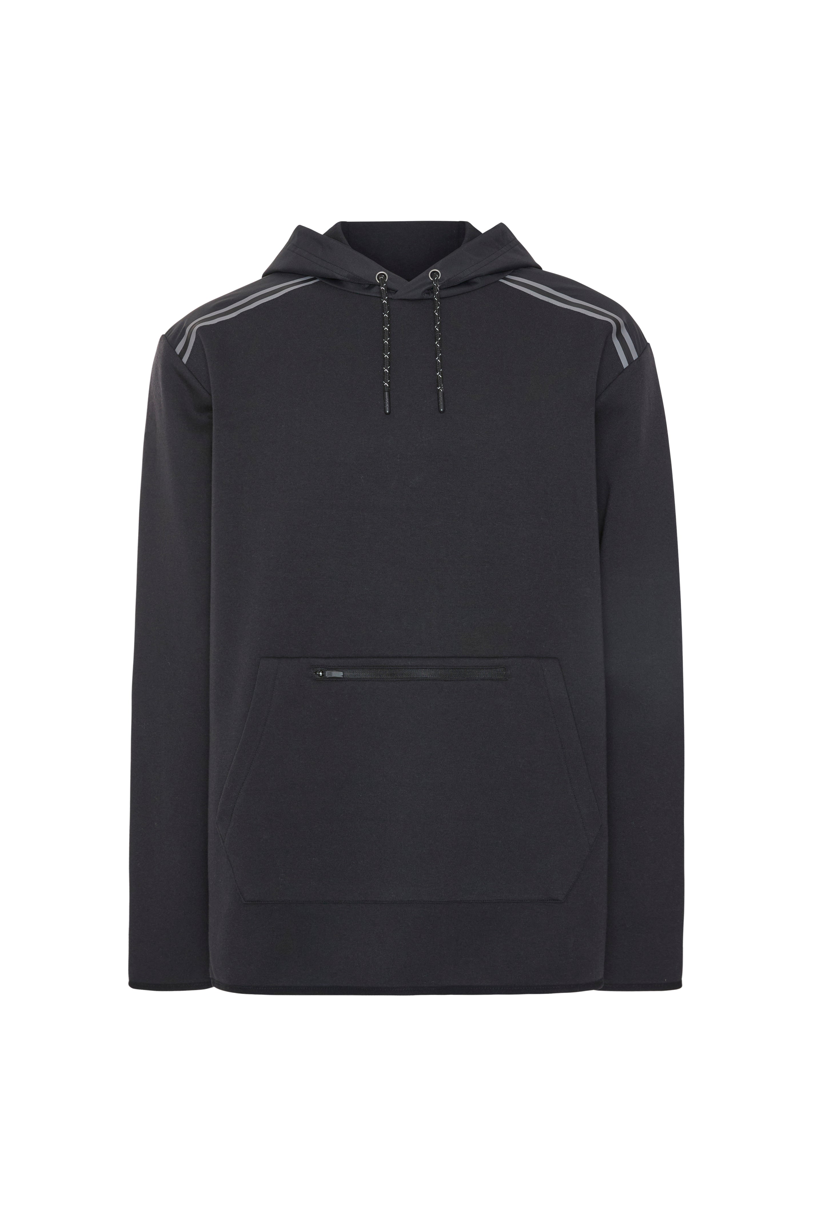 9802 Men's Performance Training Hoodie with Reflective Shoulder Stripes