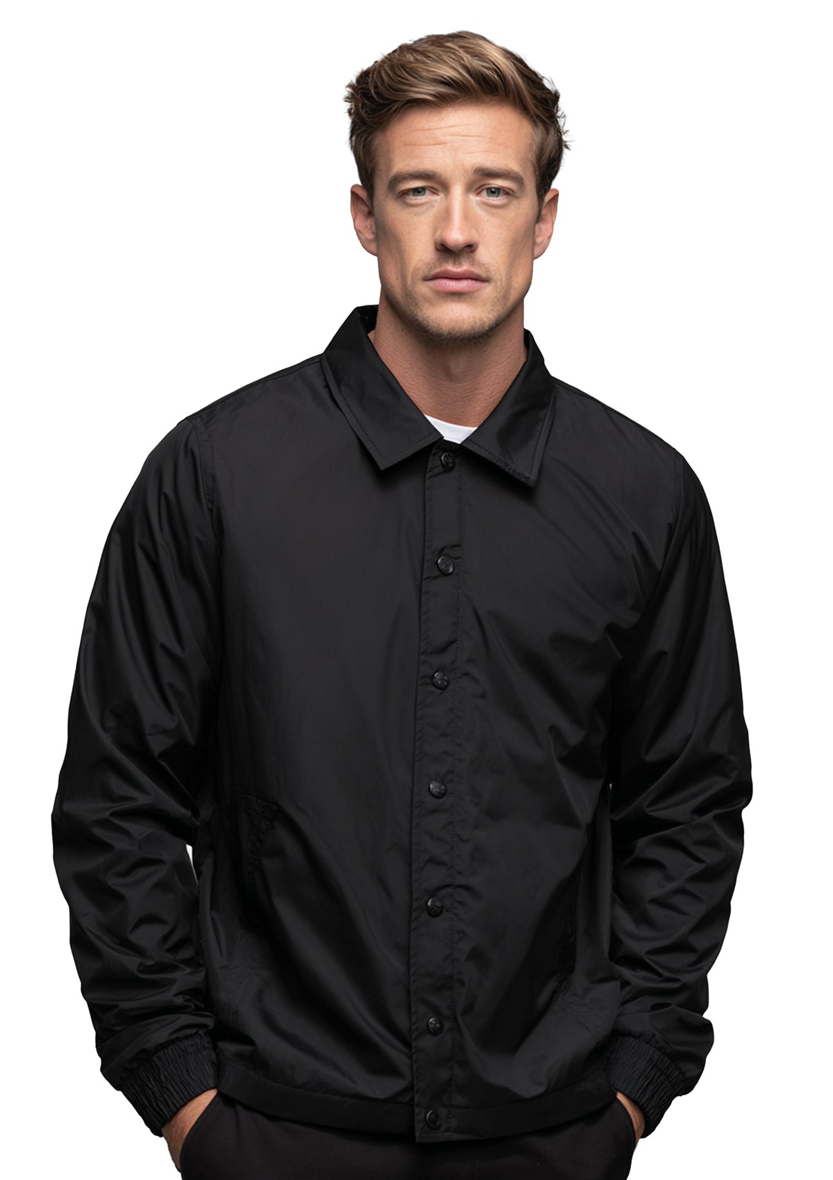 3203 100% Water Resistant Nylon Coach Jacket