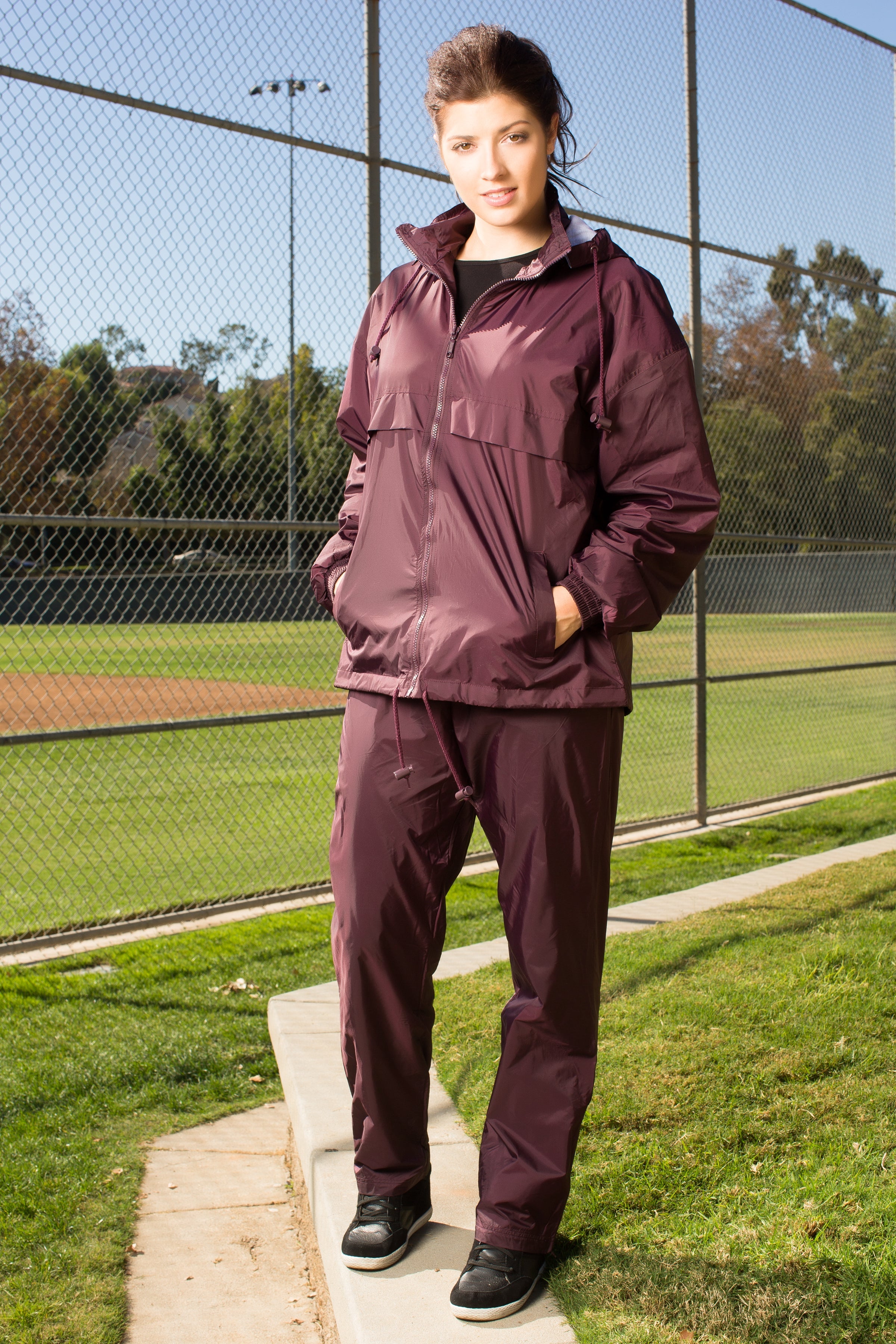 2300S Unisex Full Zipper Taffeta Nylon Tracksuit Set (Various Colors)