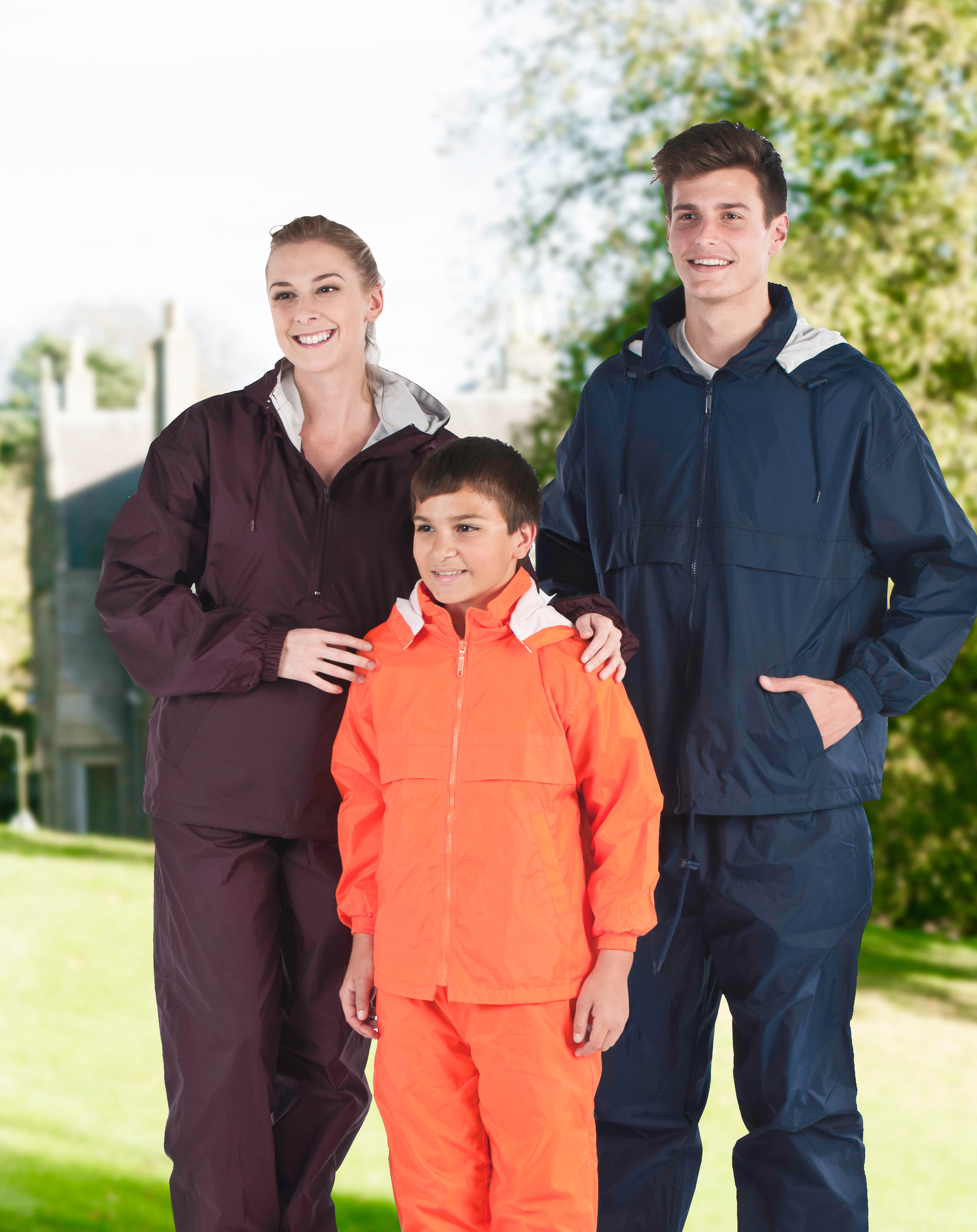 2300S Unisex Full Zipper Taffeta Nylon Tracksuit Set (Various Colors)