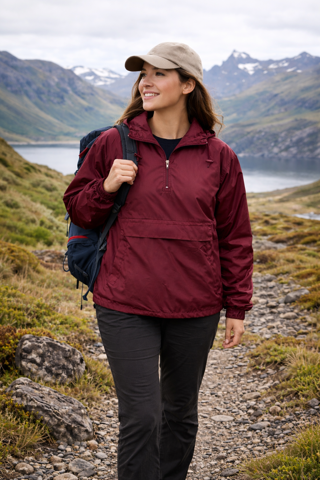 2200 “Jacket in Pouch” Pullover Windbreaker (Various Colors)