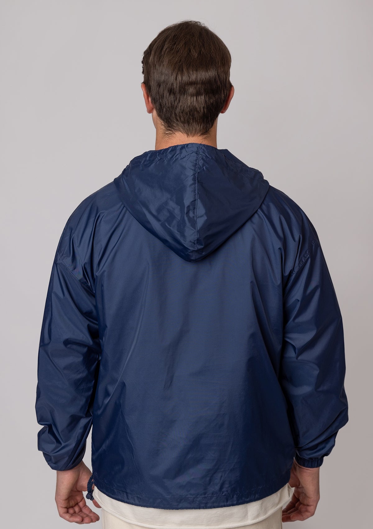 2200 “Jacket in Pouch” Pullover Windbreaker - Navy Blue