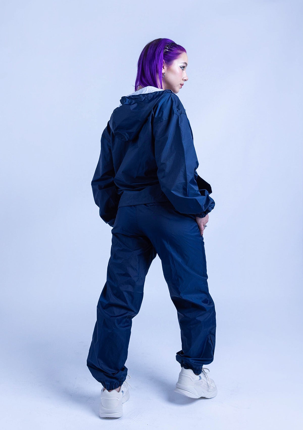 Navy tracksuit set hot sale