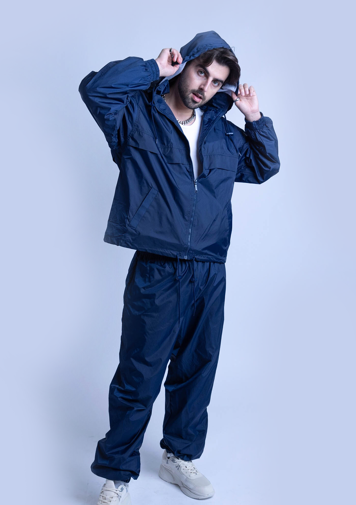 Nylon jogging suits on sale