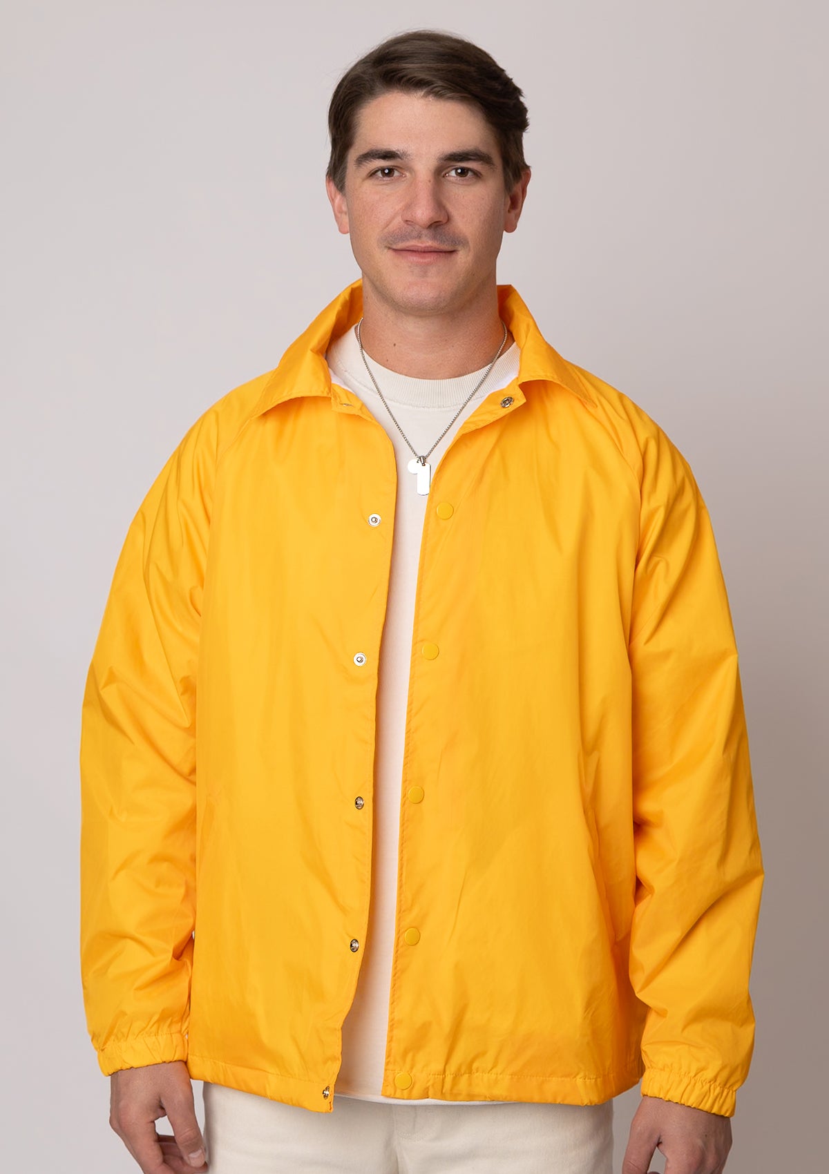 3203 100% Taffeta Nylon Water Resistant Coach Jacket