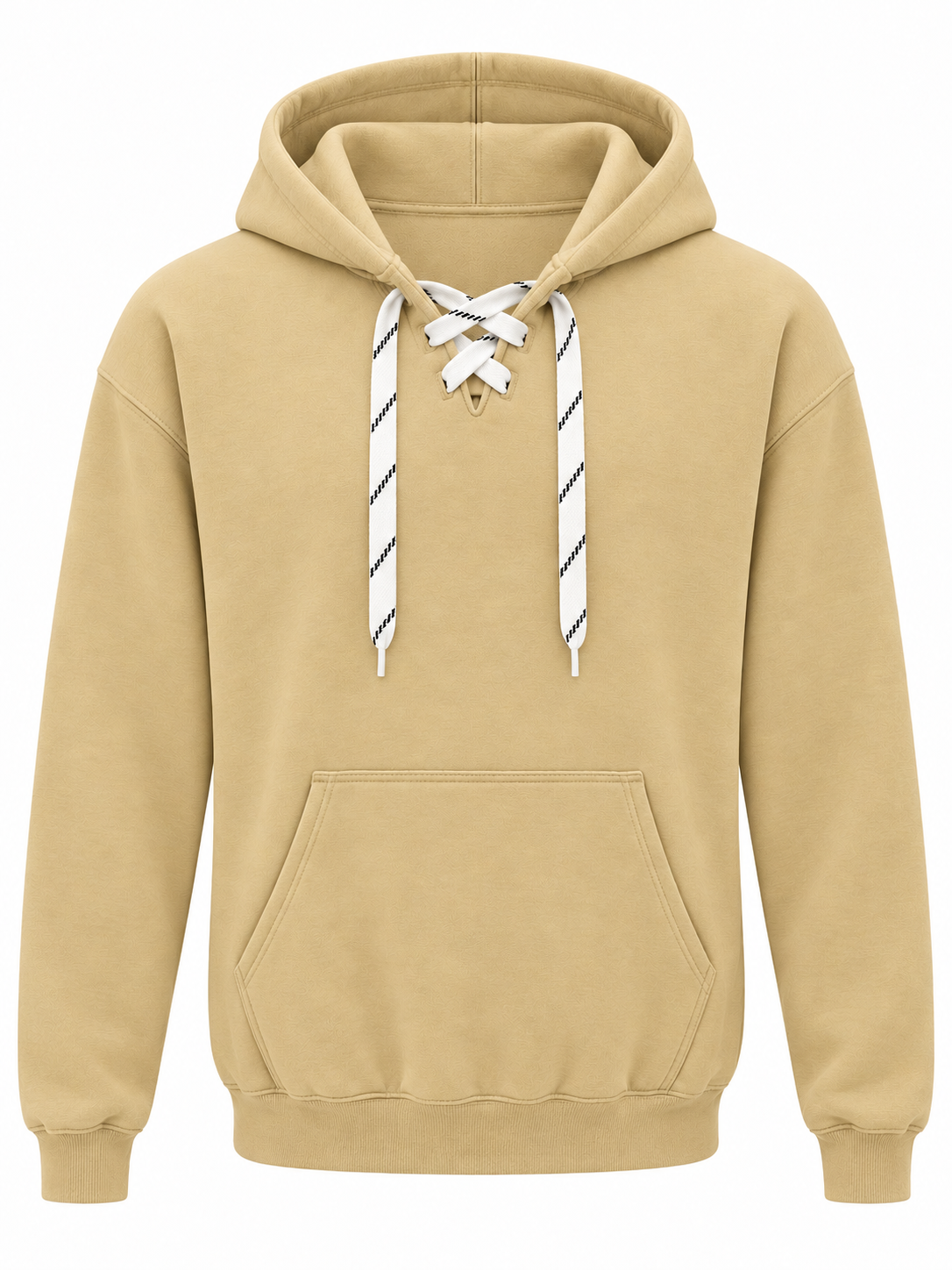 9801 12 oz. Unisex Hockey Lace-Up Pullover Hoodie Sweatshirt