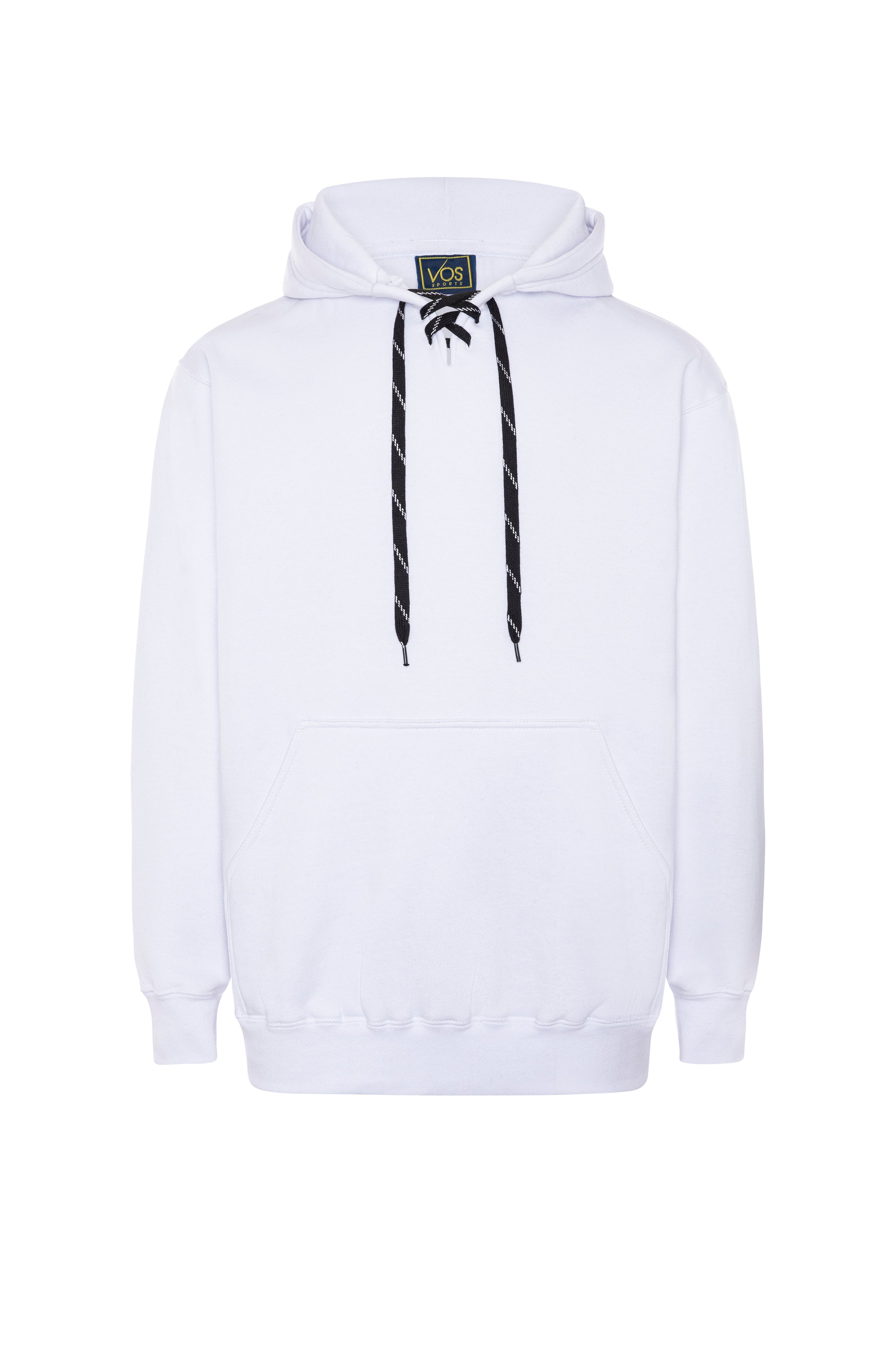 9801 12 oz. Unisex Hockey Lace-Up Pullover Hoodie Sweatshirt